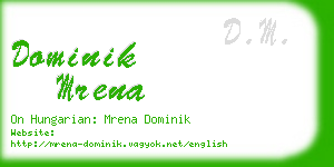 dominik mrena business card